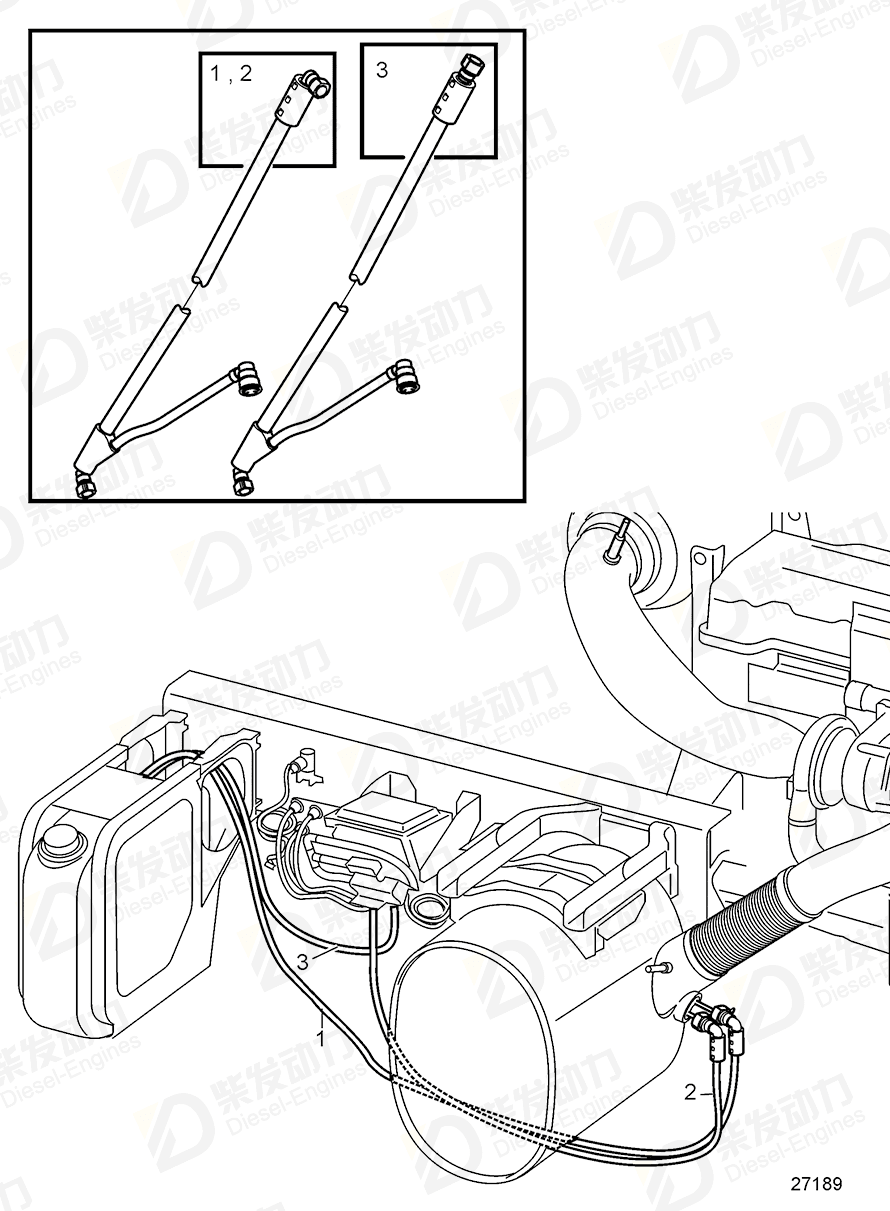 volvo penta Hose, red 21922031 Drawing volvo penta Hose, red 21922031 Drawing